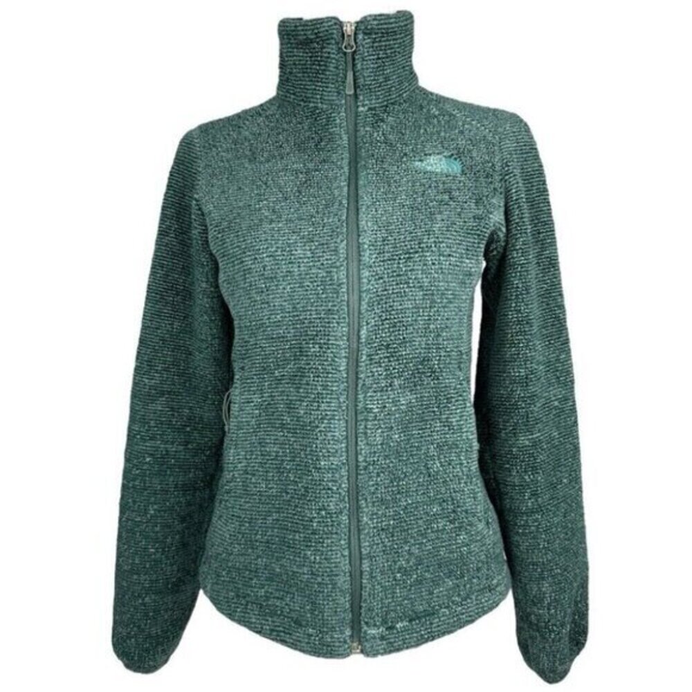 The North Face Women’s Green Osito 2 Full Zip Raschel Teddy Jacket XS/C34
